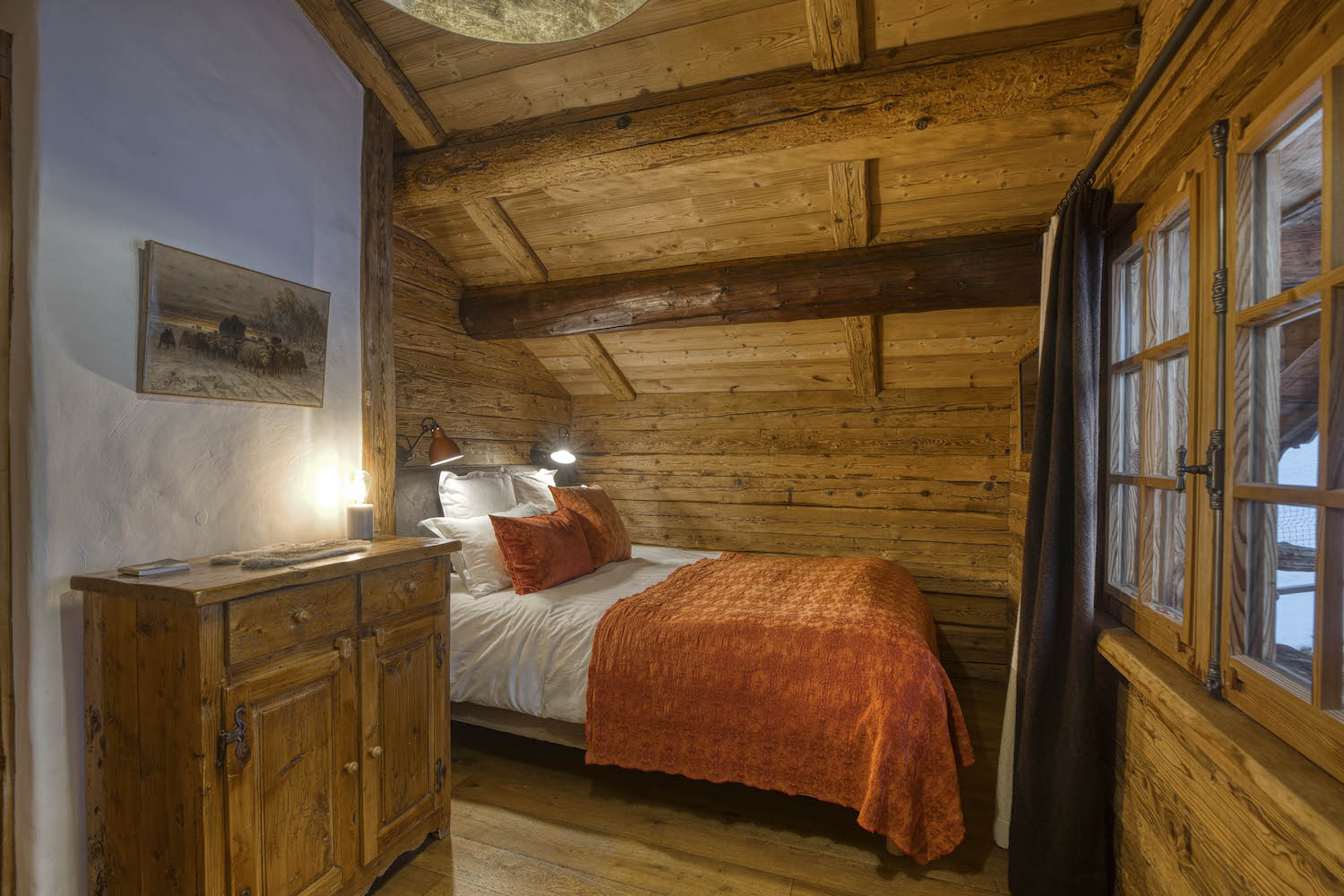 Chambres doubles vieux chalet - hôtel de qualité à La Clusaz